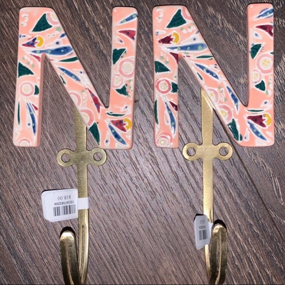 Anthropologie “N” hooks (1)